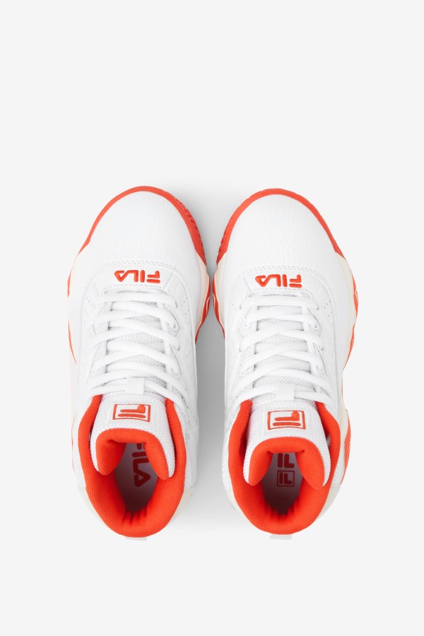 Little Kids\' Mb White/Mandarin Red/Gardenia Fila