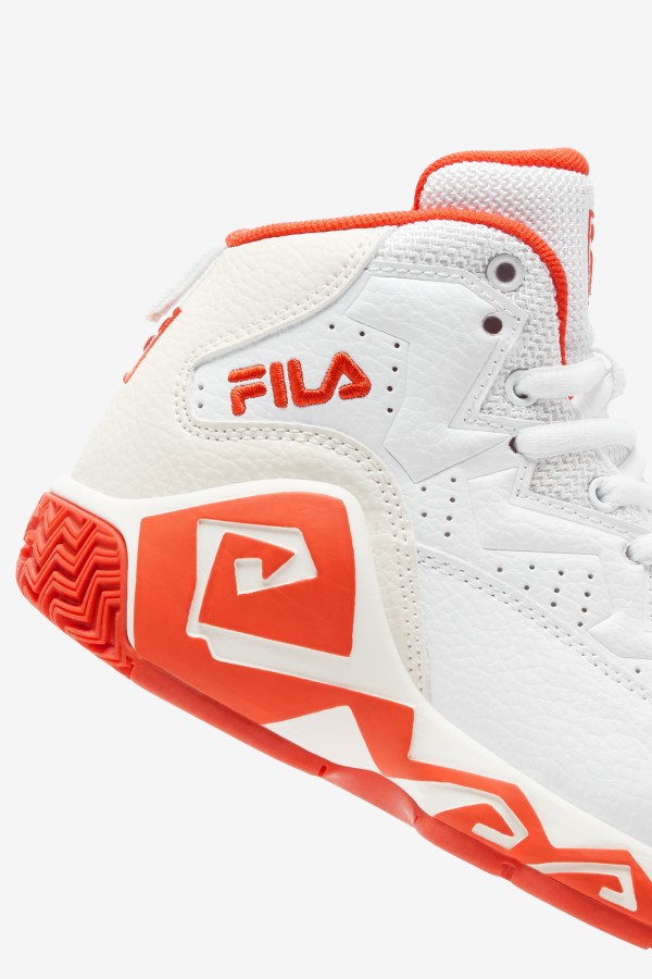 Little Kids\' Mb White/Mandarin Red/Gardenia Fila