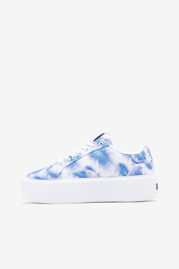 Fila Bright Cobalt/Storm Blue/White Women\'s Sandblast Oversole Tie Dye