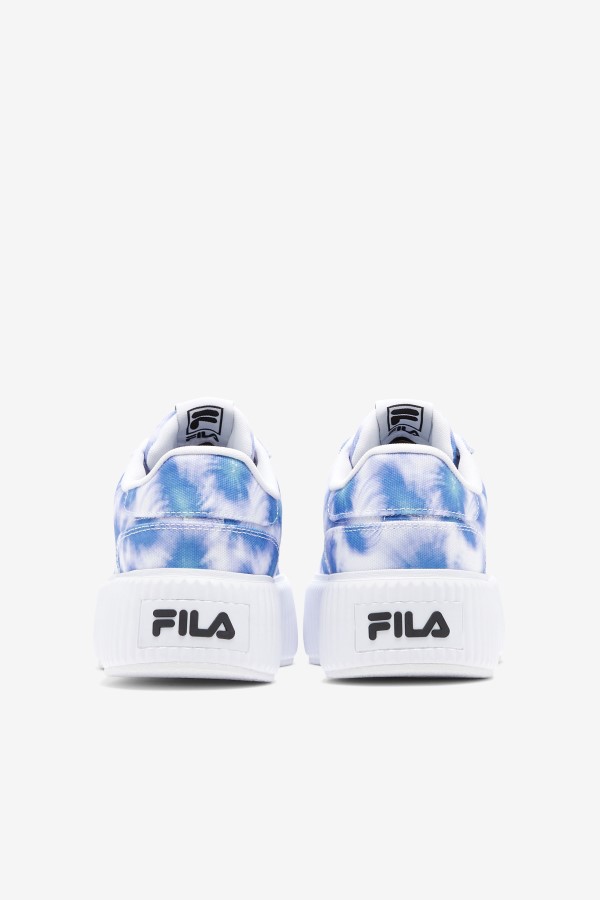 Fila Bright Cobalt/Storm Blue/White Women\'s Sandblast Oversole Tie Dye