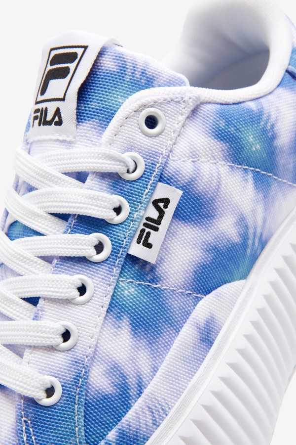 Fila Bright Cobalt/Storm Blue/White Women\'s Sandblast Oversole Tie Dye