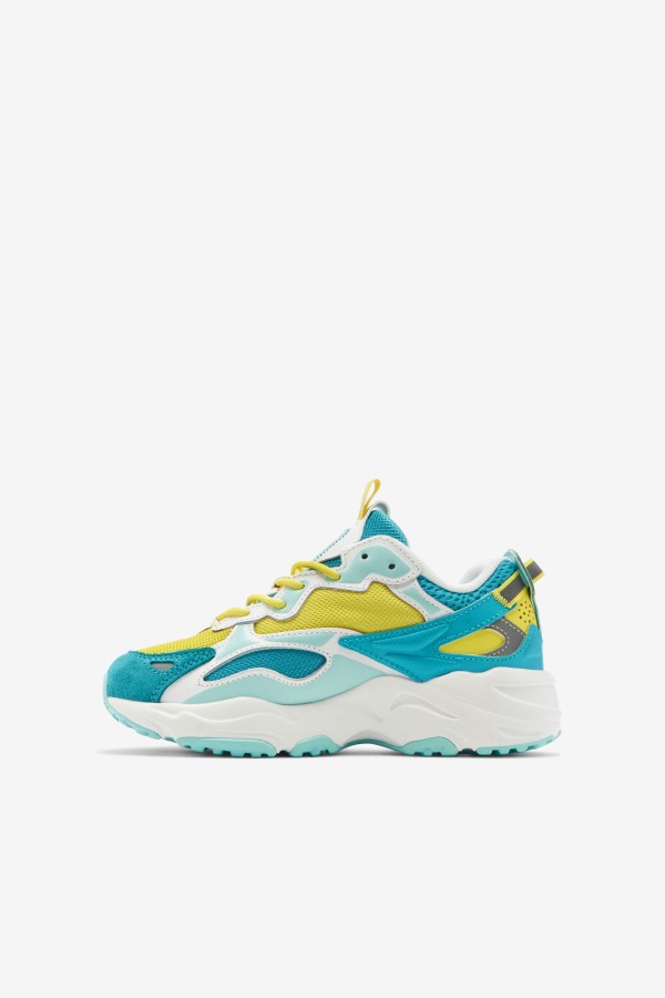 Big Kids\' Ray Tracer Apex Fila Celandine/Blue/Blue