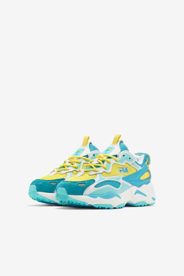 Big Kids\' Ray Tracer Apex Fila Celandine/Blue/Blue