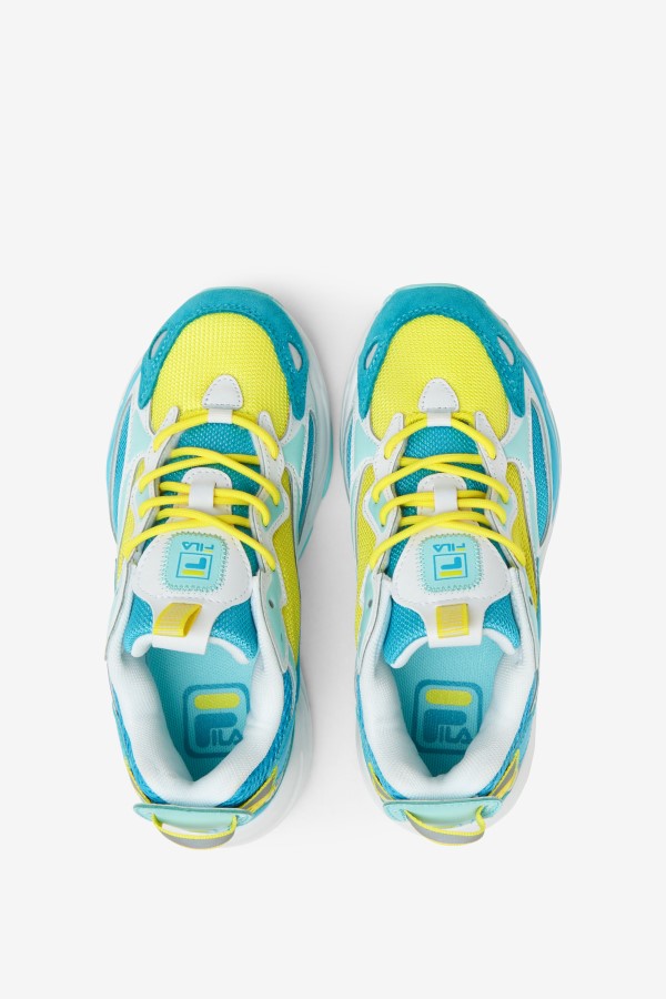 Big Kids\' Ray Tracer Apex Fila Celandine/Blue/Blue