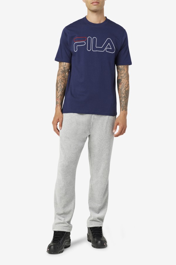 Navy/White/Red Fila borough tee