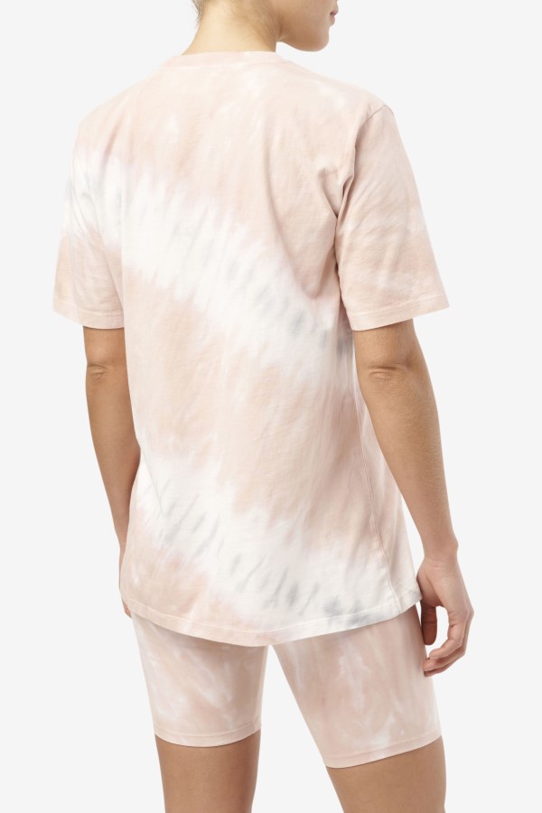 Gardenia/White/Belgian Block Alivia Tie Dye Tee Fila