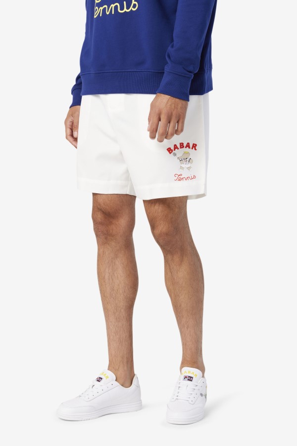 Fila White/Beacon Blue/Firey Red FILA X RB Babar Marckus Short
