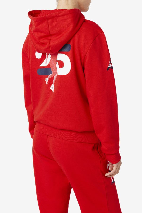 Fila Grant Hill Lazarus Hoodie Red