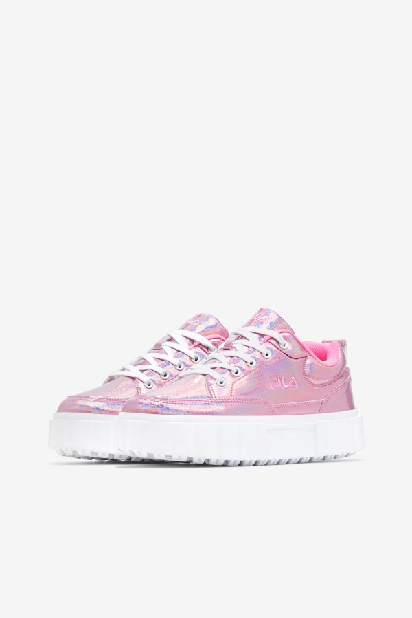 Cotton Candy/White Fila Women\'s Sandblast Iridescent Snake