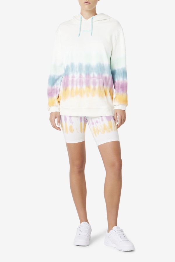 Aerolynn Tie Dye Hoodie White Tie Dye Fila