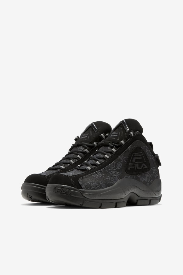 Black Women\'s Grant Hill 2 Floral Jacquard Fila
