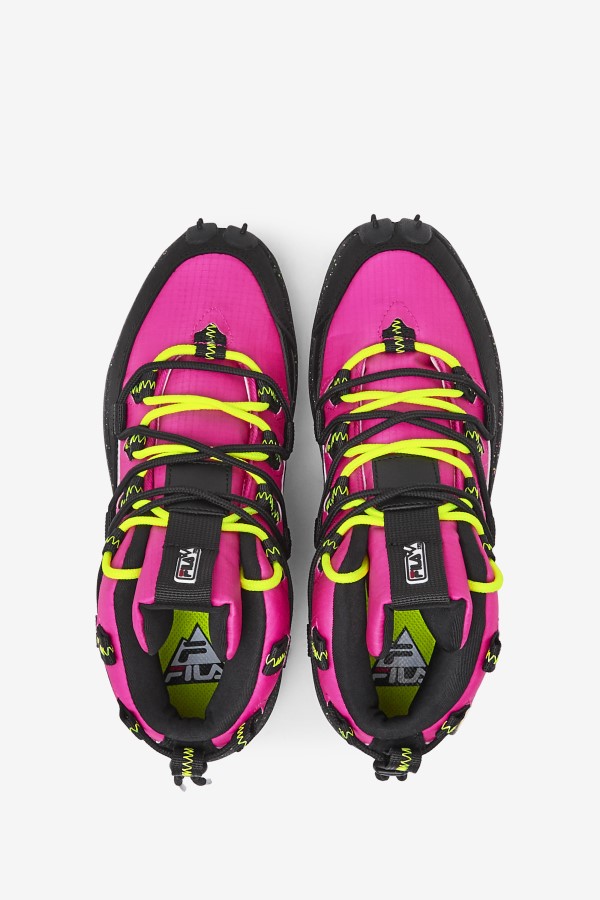 Women\'s Grant Hill 1 x Trailpacer Pink Glow/Black/Yellow Fila