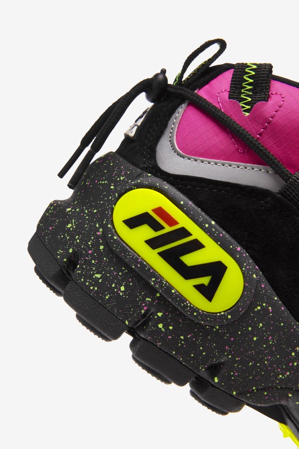 Women\'s Grant Hill 1 x Trailpacer Pink Glow/Black/Yellow Fila
