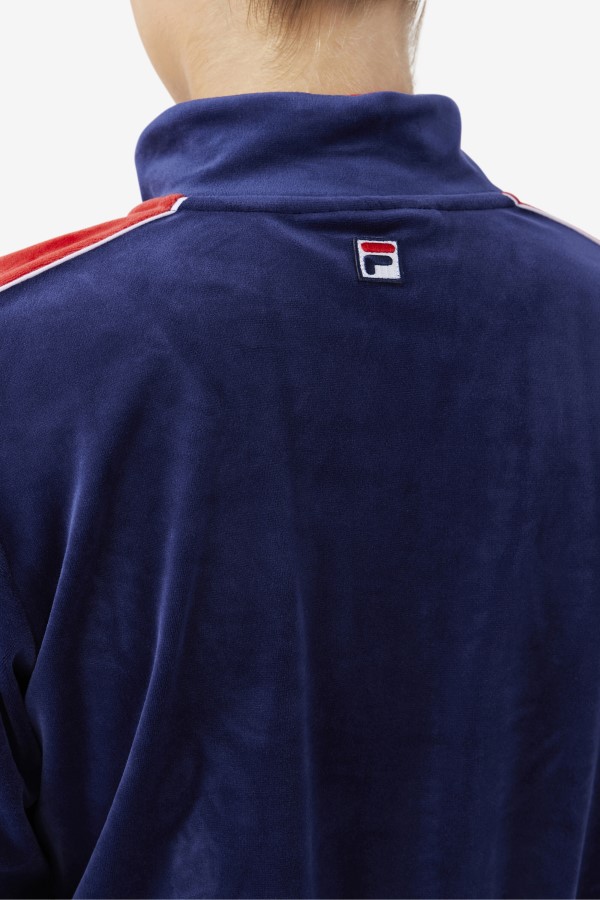 Fila Navy/White/Red Valery Velour Jacket