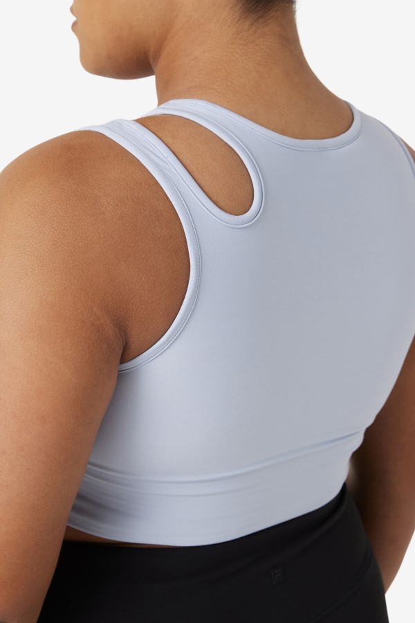 Uplift Slice Crop Bra Top Fila Blue Fog