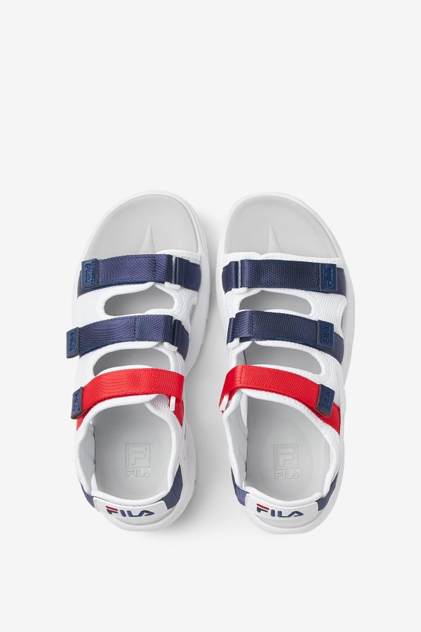 Fila Men\'s Disruptor Sandal White/Navy/Red