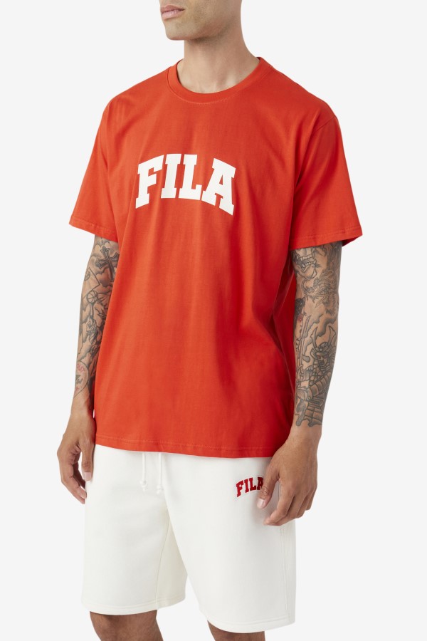 Fiery Red/White Cody Tee Fila