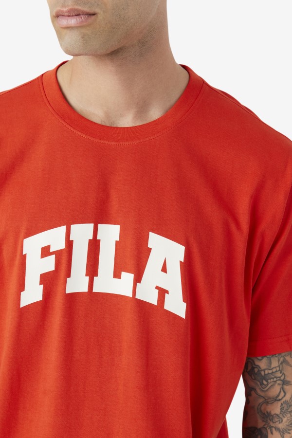 Fiery Red/White Cody Tee Fila