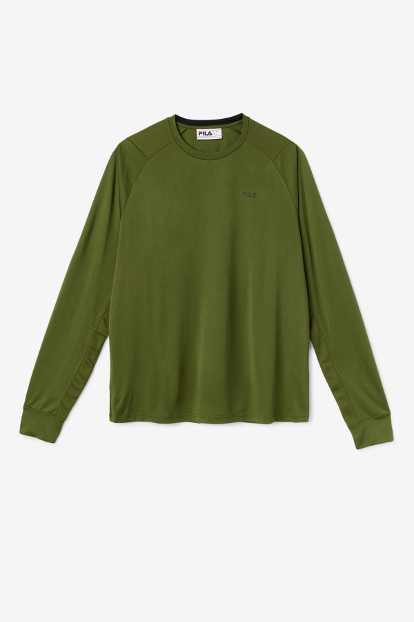Jazam Long Sleeve Crew Chive/Black Fila