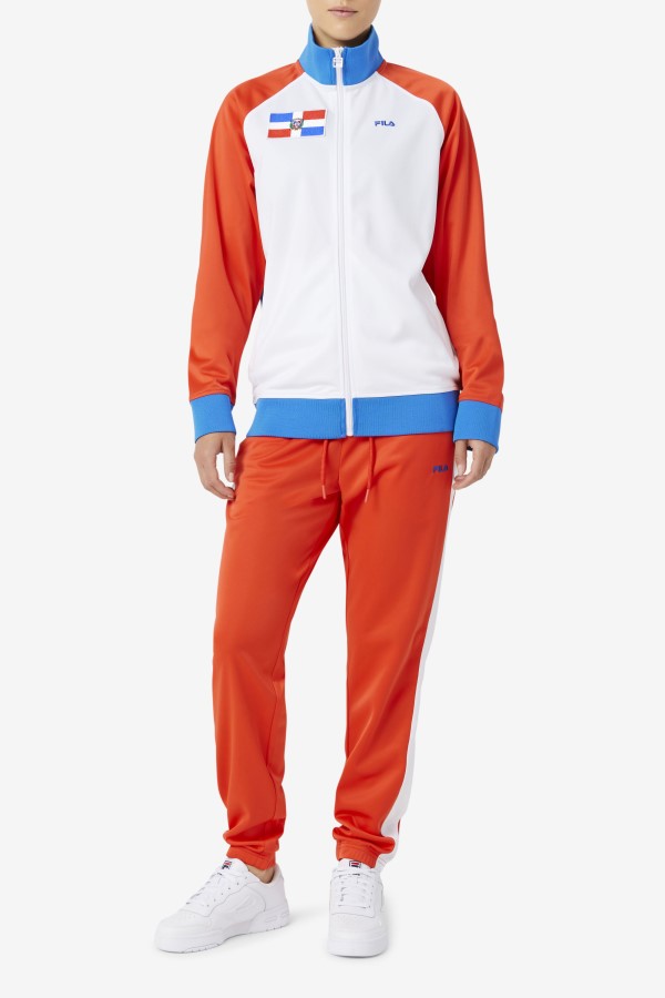 Dominican Republic Track Jacket Fila Fiery Red/White/Blue