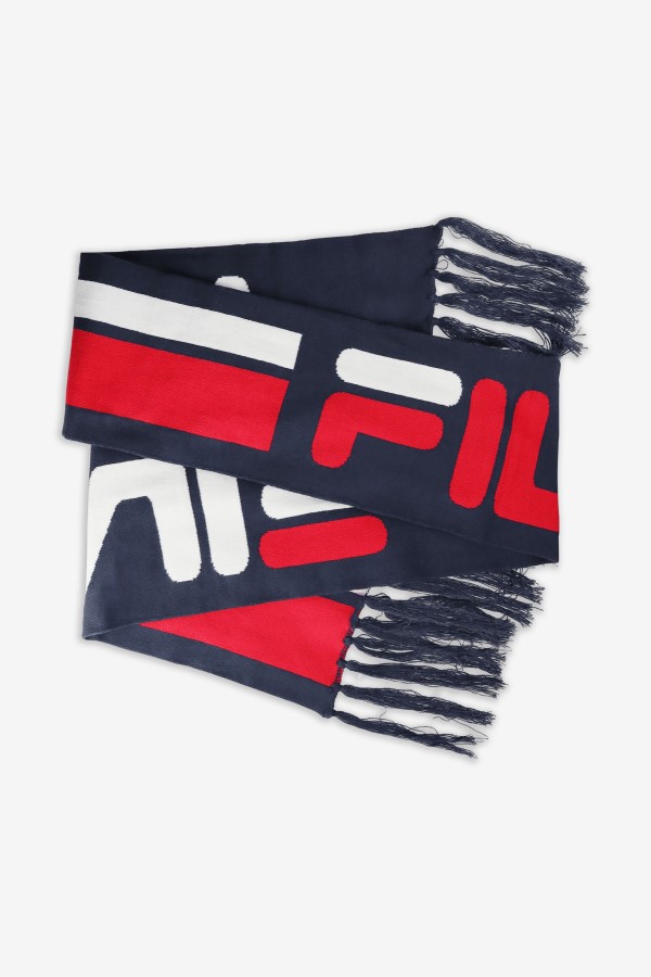 Fila Jacquard Scarf Navy/Red/White