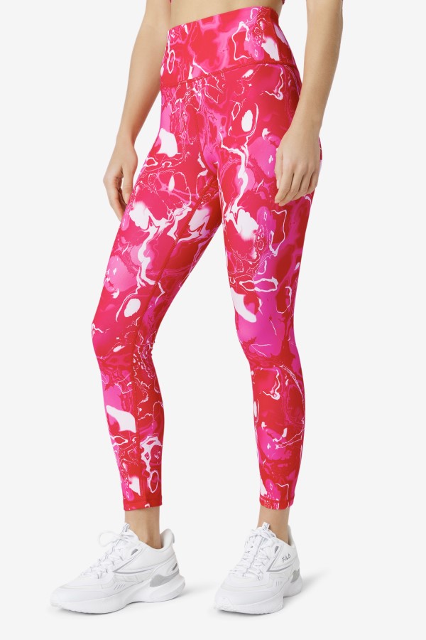 Fila Forza Sleek 7/8 Leggings Pink Marble
