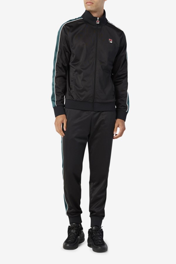 Black/June Bug/White Fila Wicks Track Jacket