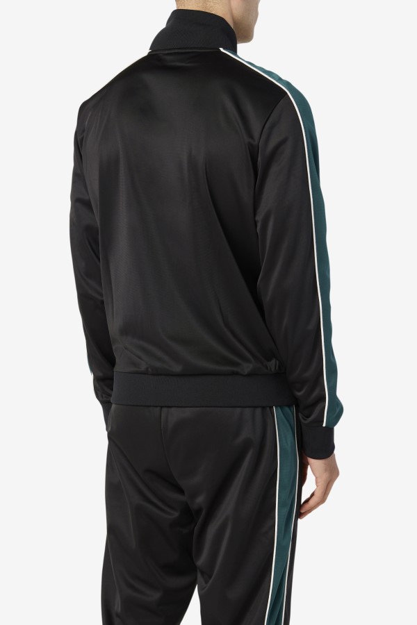 Black/June Bug/White Fila Wicks Track Jacket