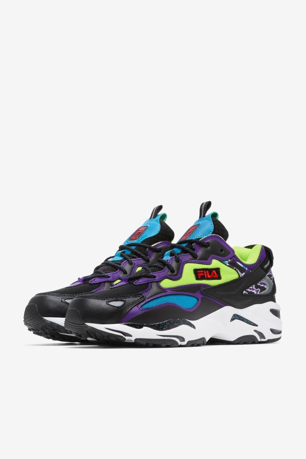 Black/White/Purple Fila Men\'s Ray Tracer Apex