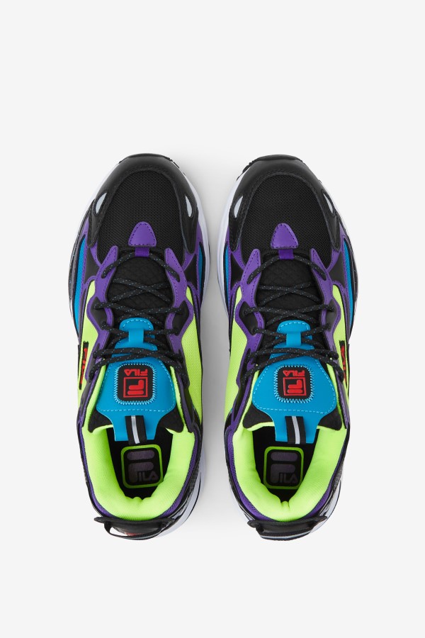 Black/White/Purple Fila Men\'s Ray Tracer Apex