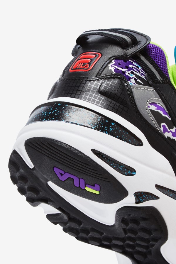 Black/White/Purple Fila Men\'s Ray Tracer Apex