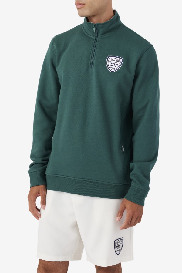 June Bug/Stone Nima 1/4 Zip Sweatshirt Fila