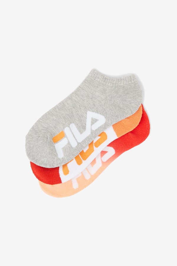 Peach Fila Women\'s Dip Dye No Show Sock 3-Pack