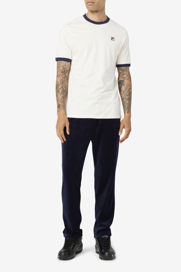 White/Peacoat Fila Marconi Ringer Tee