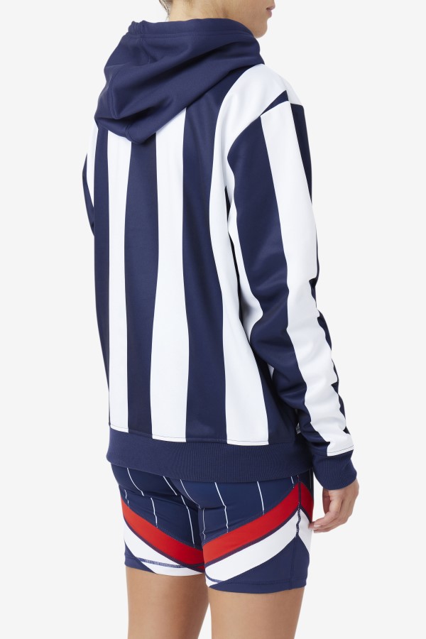 Navy/White Kimilah Hoodie Fila