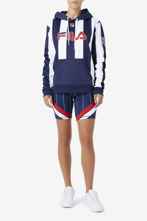 Navy/White Kimilah Hoodie Fila