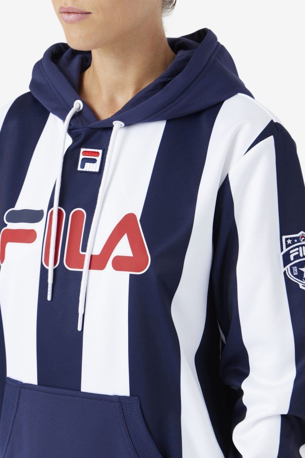 Navy/White Kimilah Hoodie Fila