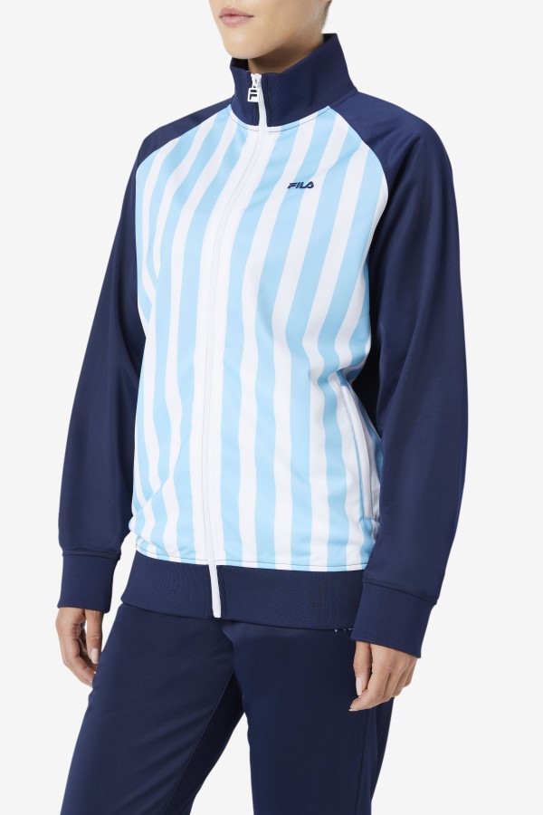 Navy/White/Baltic Sea Argentina Track Jacket Fila