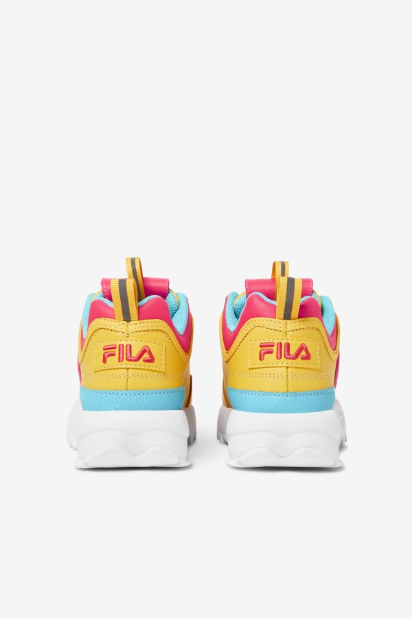 Fila Big Kids\' Disruptor 2 Premium Lemon/Diva Pink/Bluefish