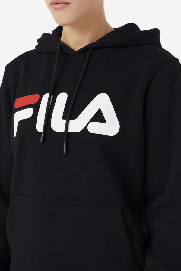 Lucy Hoodie Black/Gardenia/Red Fila