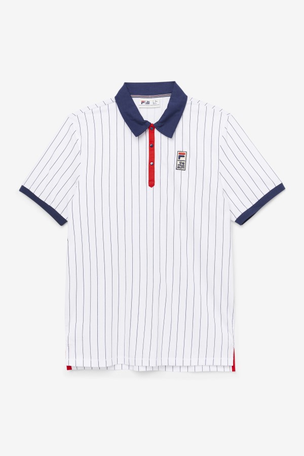 Fila White/Peacoat/Red FILA x The Museum BB1 Polo