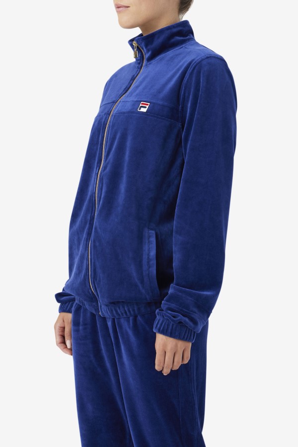 Ravid Velour Jacket Blueprint Fila