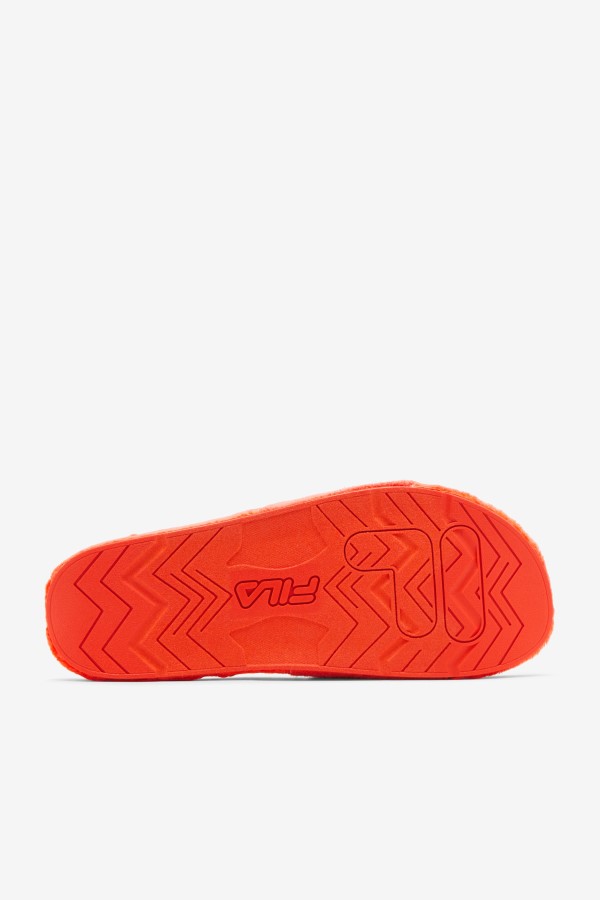 Cherry Tomato/Bayou/White Fila Terry Drifter Slide