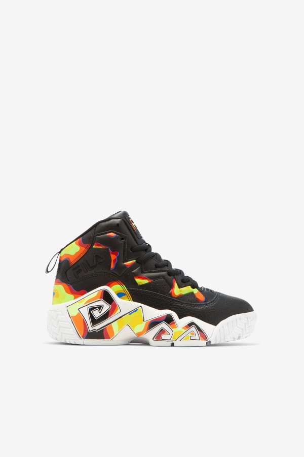 Black/Red Orange/Red Fila Big Kids' MB