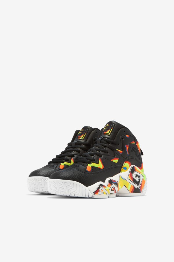 Black/Red Orange/Red Fila Big Kids\' MB