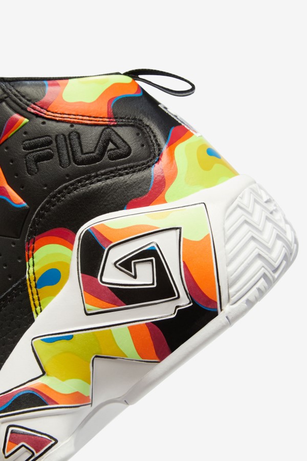 Black/Red Orange/Red Fila Big Kids\' MB