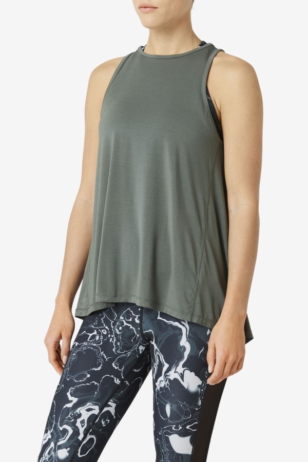 Fi-Lux Open Back Tank Top Thyme Fila
