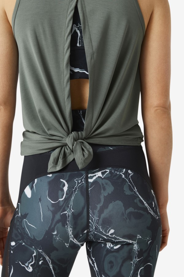 Fi-Lux Open Back Tank Top Thyme Fila