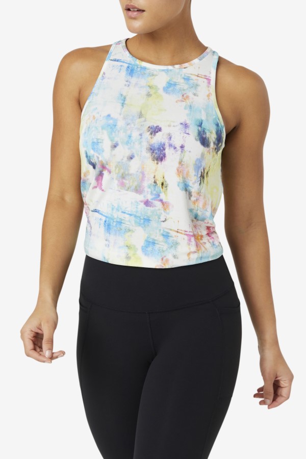 Tie Dye Fila Fi-Lux Open Back Tank Top