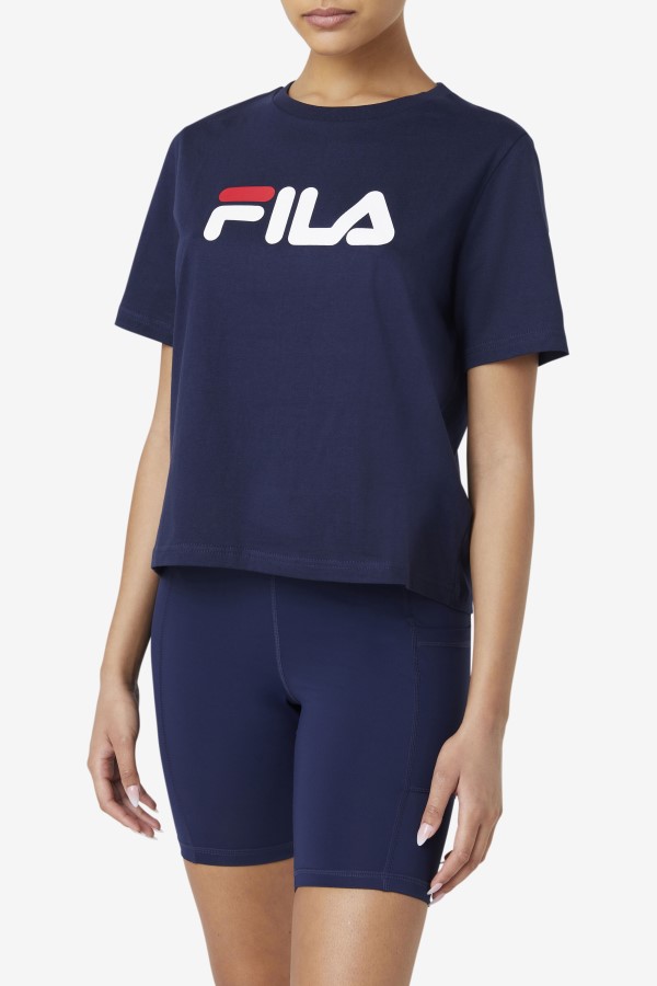 Peacoat/Red/White miss eagle tee Fila